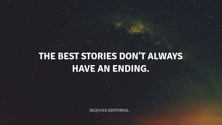 The best stories don